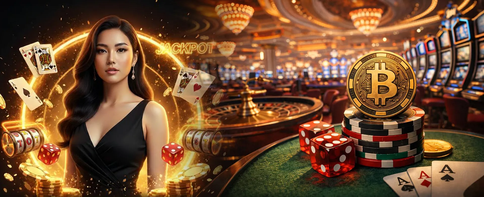 Dynamic 8k8 casino login background with slot machines